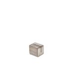 White Wash Acacia Wood Sign Holder 3 x 2.5 x 2.5cm