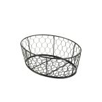 Black Wire Basket 24X18X8.5cm - Pack of 6