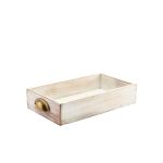 Genware White Wash Acacia Wood Display Drawer GN 1/3