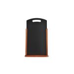 Large Table Chalk Board Dark Wood 21X45cm
