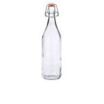 Genware Glass Swing Bottle 1L/ 35oz - Pack of 6