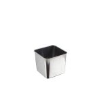 Stainless Steel Square Tub 8 x 8 x 6cm - Pack of 12