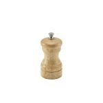 Genware Light Wood Salt Or Pepper Grinder 10cm - Pack of 6
