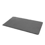 Genware Natural Edge Slate Platter 25 X 13cm - Pack of 6