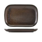 Terra Porcelain Black Rectangular Plate 29 x 19.5cm - Pack of 6