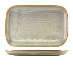 Terra Porcelain Matt Grey Rectangular Plate 34.5 x 23.5cm - Pack of 6