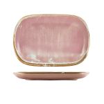 Terra Porcelain Rose Rectangular Plate 24 x 16.5cm - Pack of 12