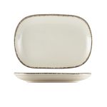 Terra Stoneware Sereno Grey Rectangular Plate 24 x 16.5cm - Pack of 12