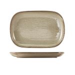 Terra Porcelain Grey Rectangular Plate 24 x 16.5cm - Pack of 12