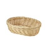 Oval Polywicker Basket 22.5 x 15.5 x 6.5cm - Pack of 6
