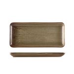 Terra Porcelain Grey Narrow Rectangular Platter 31 x 14cm - Pack of 6