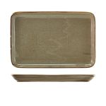 Terra Porcelain Grey Rectangular Platter 30 x 20cm - Pack of 3
