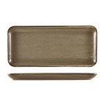 Terra Porcelain Grey Narrow Rectangular Platter 36 x 16.5cm - Pack of 3
