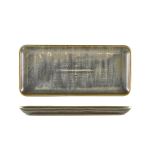 Terra Porcelain Matt Grey Narrow Rectangular Platter 31 x 14cm - Pack of 6