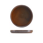 Terra Porcelain Rustic Copper Low Presentation Plate 18cm - Pack of 6