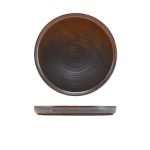 Terra Porcelain Rustic Copper Low Presentation Plate 21cm - Pack of 6