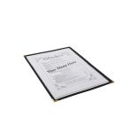 American Style Clear Menu Holder - 1 Page
