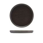 Terra Porcelain Black Low Presentation Plate 21cm - Pack of 6