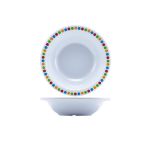 GenWare Melamine Coloured Circles Oatmeal Bowl 15.2cm/ 6" - Pack of 12