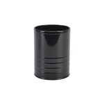 Galvanised Steel Can 11cm Dia x 14.5cm Black - Pack of 12