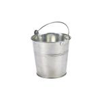 Galvanised Steel Serving Bucket 12cm Dia - Pack of 12