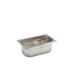 St/St Gastronorm Pan 1/4 - 100mm Deep