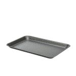 Galvanised Steel Tray 31.5x21.5x2cm Hammered Silver - Pack of 12