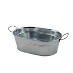 Galvanised Steel Serving Bucket 23 x 15 x 7cm - Pack of 6