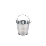 Galvanised Steel Serving Bucket 8.5cm Dia - Pack of 12