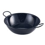 Black Enamel Dish 30cm - Pack of 6
