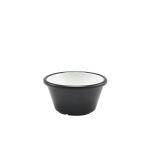 GenWare Melamine Black And White Two Tone Ramekin 59ml/ 2oz - Pack of 24