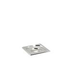 St/St Gastronorm Pan Notched Lid 1/6