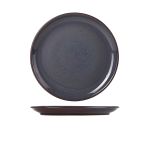 Rustic Stoneware Blue Coupe Plate 24cm - Pack of 6
