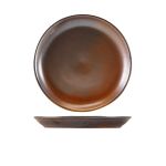 Terra Porcelain Rustic Copper Coupe Plate 24cm - Pack of 6