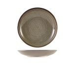 Terra Porcelain Grey Deep Coupe Plate 21cm - Pack of 6