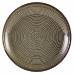 Terra Porcelain Grey Deep Coupe Plate 28cm - Pack of 3