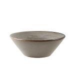 Terra Porcelain Grey Conical Bowl 14cm - Pack of 6