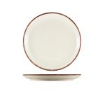 Sereno Stoneware Brown Coupe Plate 19cm - Pack of 6