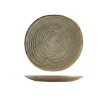 Terra Porcelain Grey Organic Plate 21cm - Pack of 6