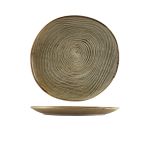 Terra Porcelain Grey Organic Plate 25cm - Pack of 6