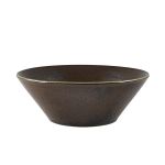 Terra Porcelain Black Conical Bowl 16cm - Pack of 6