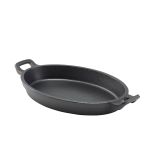 Cast Iron Oval Eared Dish 24 x 17.3 x 3.4cm - Pack of 6
