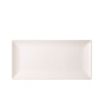 Luna Stoneware White Rectangular Plate 25 x 15cm/ 10 x 6" - Pack of 6