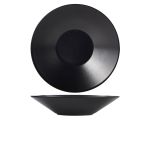 Luna Stoneware Black Soup Plate 23 x 5cm/ 9.25 x 2" - Pack of 6