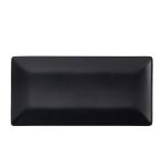 Luna Stoneware Black Rectangular Plate 30 x 15cm/ 12 x 6" - Pack of 6