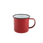 Enamel Mug Red 36cl/ 12.5oz - Pack of 12