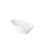 Genware Porcelain Oval Sloping Bowl 16cm/ 6.25