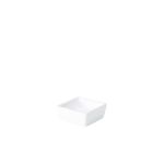 Genware Porcelain Square Dish 6.4 x 2.5cm/ 2.5 x 1