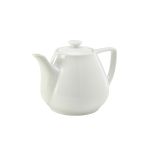 Genware Porcelain Contemporary Teapot 92cl/ 32oz - Pack of 6