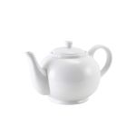 Genware Porcelain Teapot with Infuser 45cl/ 15.75oz - Pack of 6